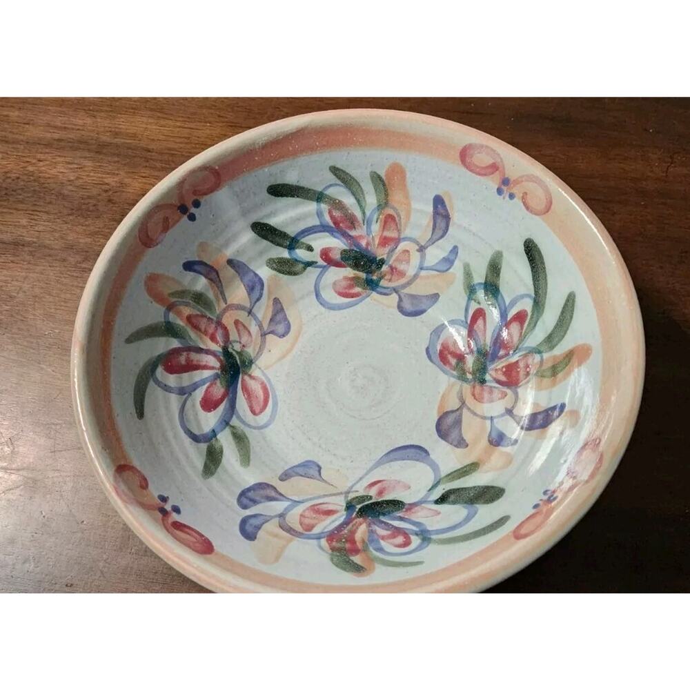 American art pottery studio pottery TPG T Puterbaugh Gill bowl 10" Diameter - Picture 2 of 3